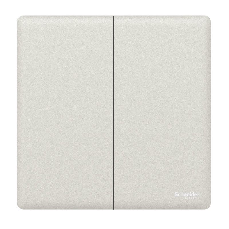 [新品]施耐德电气 高端开关插座 珍铂质感系列珊瑚白 家用三孔带单控开关 16A面板暗装墙壁空调面板 五孔一开带USB图片