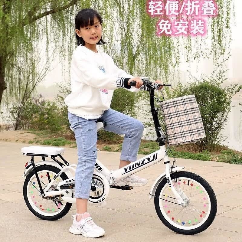折叠自行车儿童8-9-10-12-15岁中大童16寸20寸女孩小学生单车高清大图