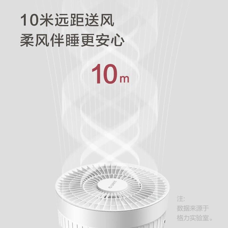 格力(GREE)循环扇FST-15X61g3电风扇家用台式空气涡轮对流扇低躁节能机械控制三档调节小风扇摇头电扇家用 白色图片