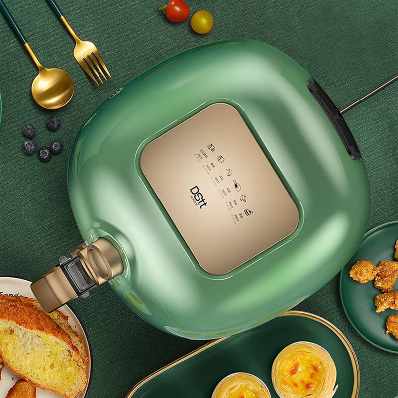 都市太太 963030 莫兰迪空气炸锅 家用新款多功能智能空气炸锅 4.5L 绿色高清大图