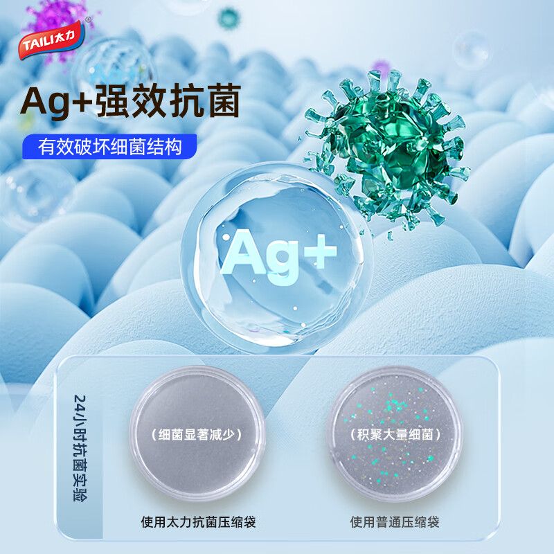 太力 AZ756抗菌整真空压缩4件套-无泵高清大图