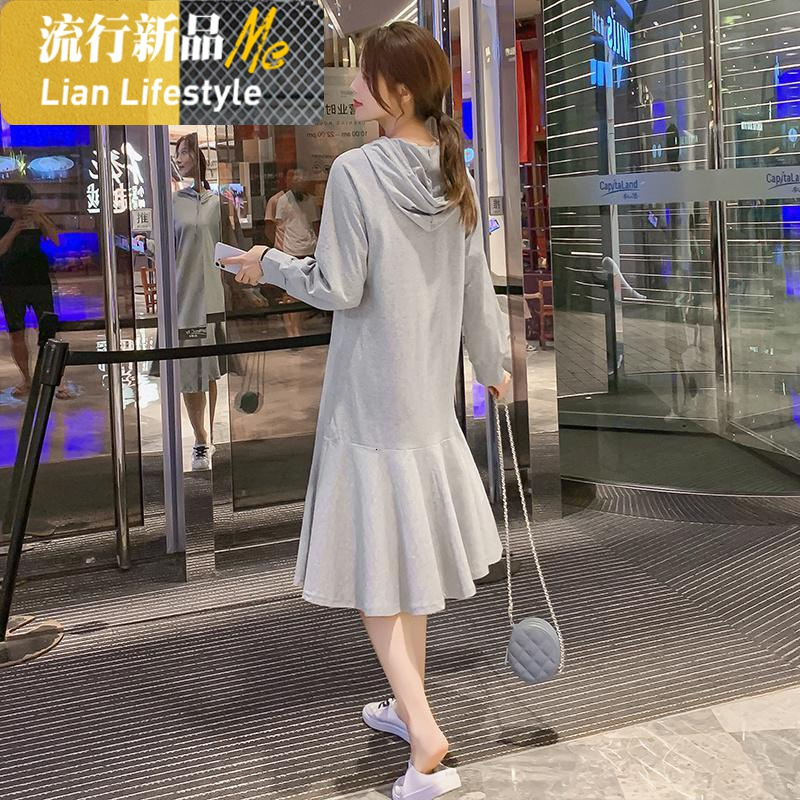 shengshi装中卫衣裙装20年新潮妈孕妇装小个子装连衣裙子