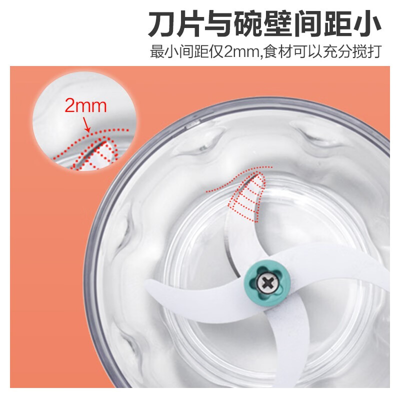 小熊伊万(BEAREWAN)捣蒜器 打压蒜泥捣碎神器 家用拉蒜器绞肉馅搅碎机器 CX-D0005高清大图