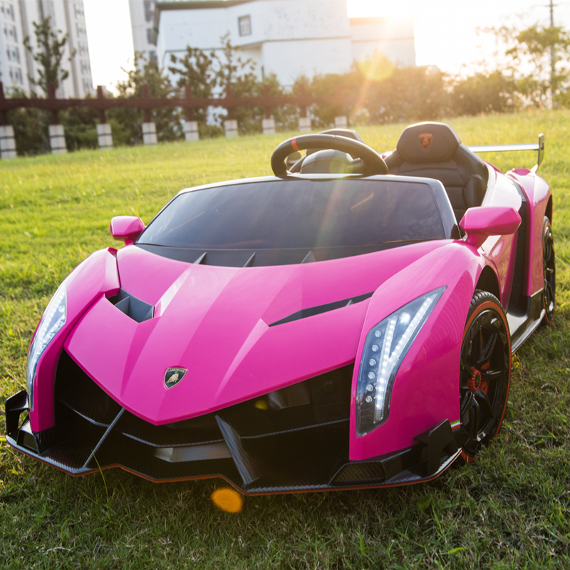 兰博基尼儿童电动车四轮可遥控汽车男女孩婴儿宝宝玩具车双人跑车