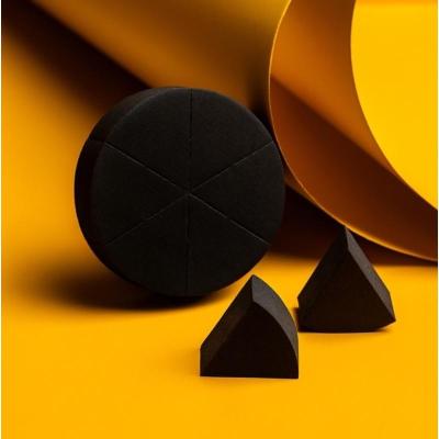 黑色三角棉 茉兰蒂丝化妆粉扑皮面三角海绵不吃粉干湿两用七只装彩妆师推荐