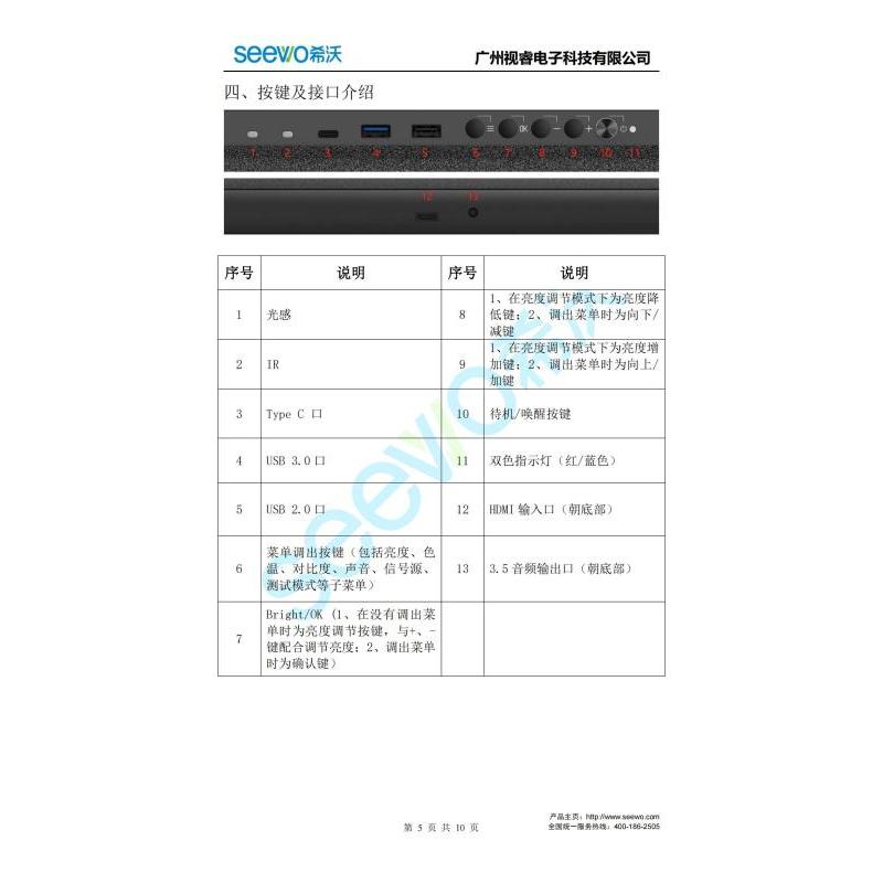 希沃seewoLED显示屏LS138A07-商用显示器