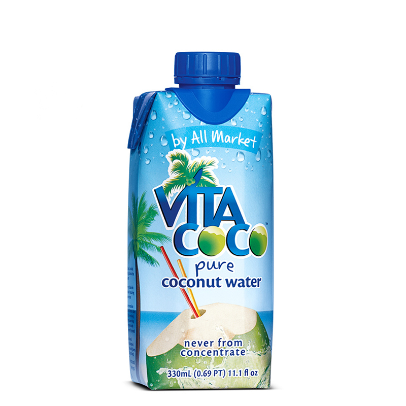 唯他可可(VitaCoco)椰子水330ml*12(整箱)马来西亚进口椰子水果味饮料原味