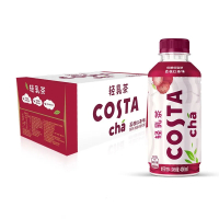 可口可乐COSTA 轻乳茶 低糖低脂400ml/瓶 白桃乌龙荔枝红茶