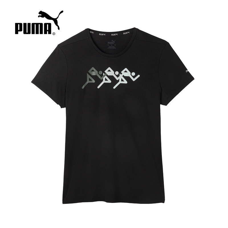 Puma/彪马正品新款女士透气圆领训练运动短袖T恤525326-01
