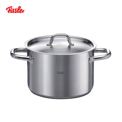 德国菲仕乐/Fissler 家庭系列24cm双耳汤锅不锈钢锅奶锅煮锅炖锅 304不锈钢防滴漏边缘电炉电磁炉电陶炉燃气炉用