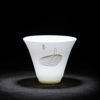 苏氏陶瓷 SUSHI CERAMICS 中国白旅行茶具套装羊脂玉便携式功夫茶具