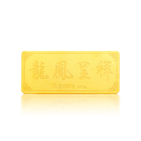ZSK珠宝中国投资金条龙凤呈祥金条金砖au9999足金金条投资收藏系列30克50克100克