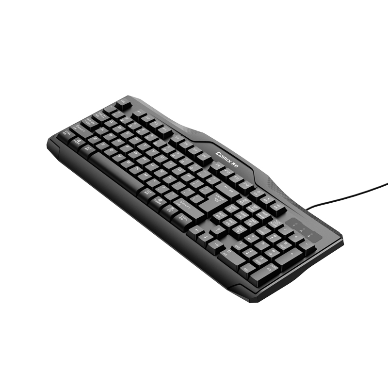 齐心 KB-10069 办公家用有线键盘 黑高清大图