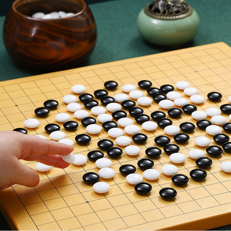 云子围棋套装比赛专用双面棋盘木盘高档成人儿童五子棋象棋