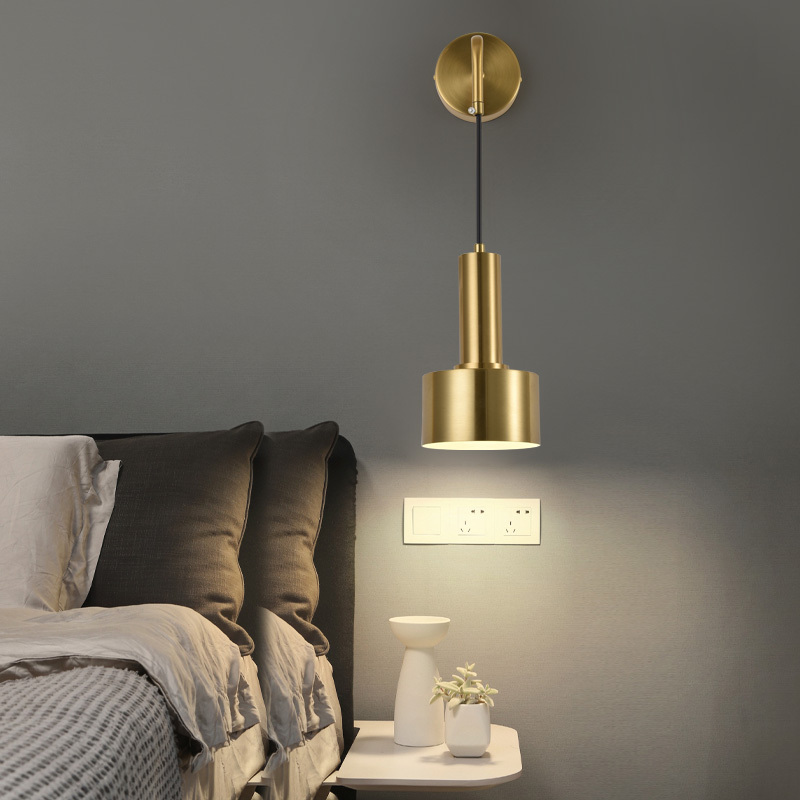 祎琳(yilin)LED照明/光源讯泽灯饰1号卧室床头壁灯北欧现代简约背景墙 