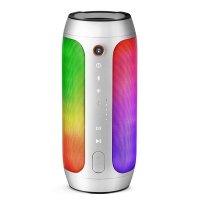 JBL Pulse2音乐脉动 脉动二代 蓝牙炫彩音箱无线便携小音响低音HIFI 银色
