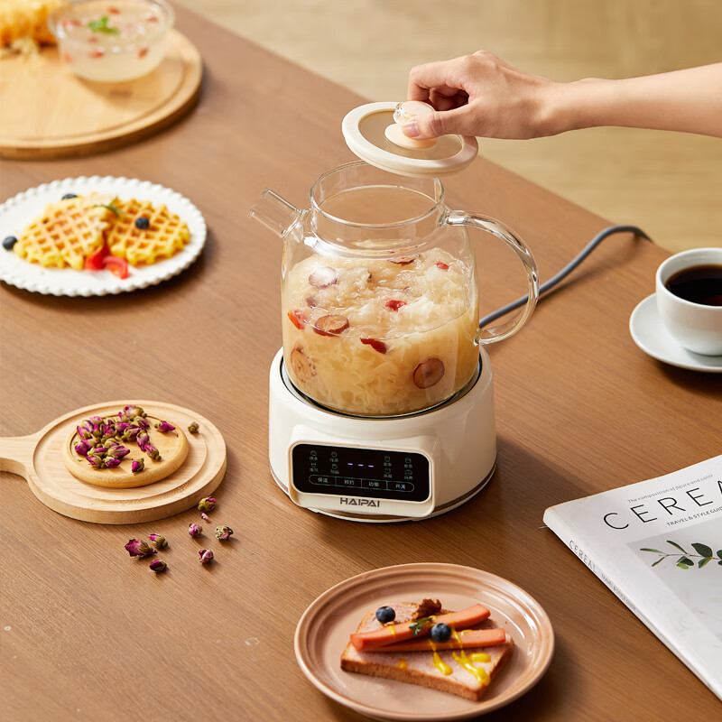 海牌(HAIPAI)HP-Y612液体加热器(花茶壶)800w快速炖煮1L容量电水壶电热壶高清大图