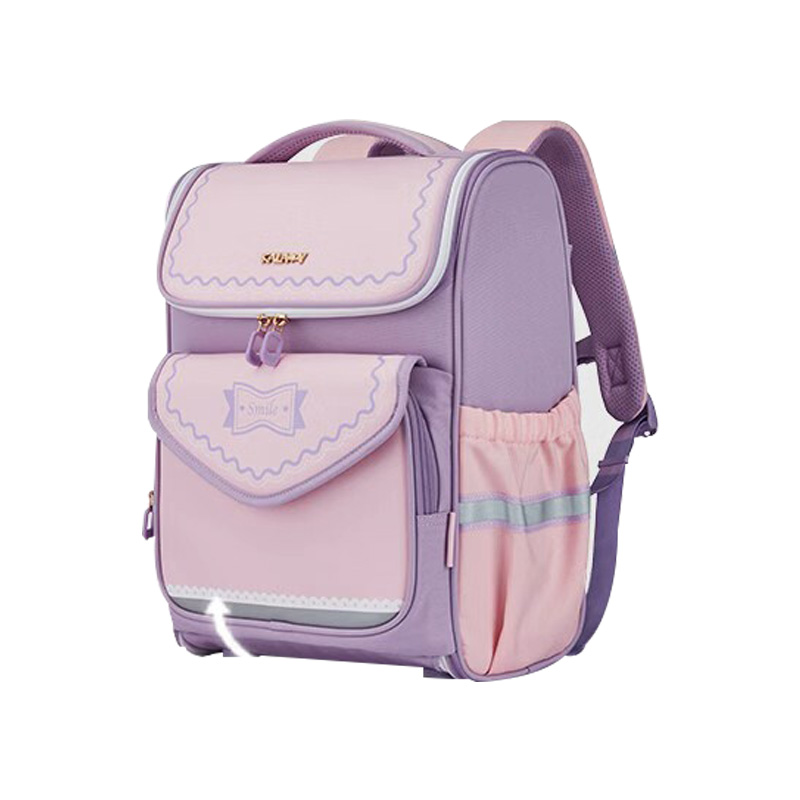 卡拉羊 CX2587 5维防下坠小学生1-4年级减负大嘴书包 280*360*175mm 18L(单位:个)薰衣草紫