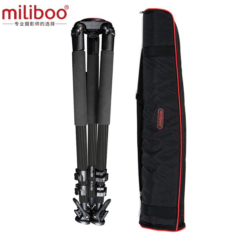 miliboo 米泊 MTT703B 碳纤维三脚架摄像机单反数码相机带脚架包 MTT703B碳纤维脚架(不含云台)