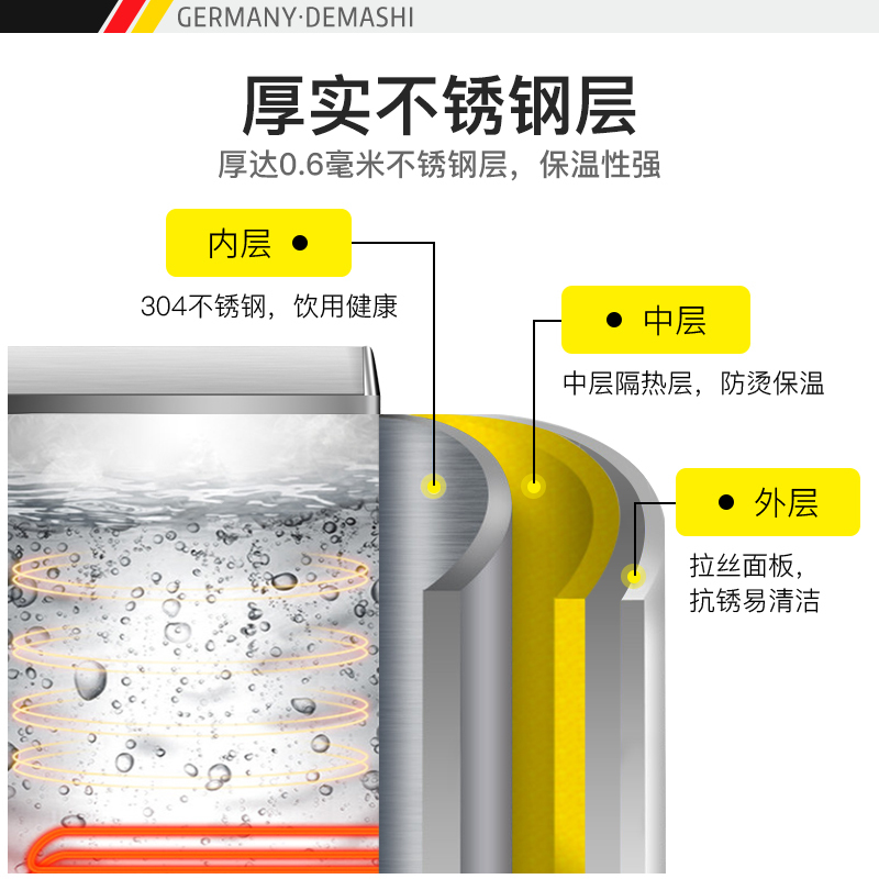 德玛仕(DEMASHI)KS-30P开水器 商用电热开水器 热开水机 商用开水器