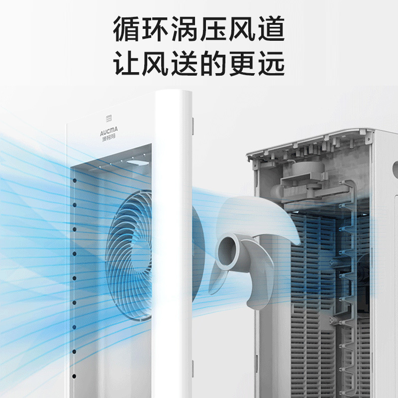 澳柯玛空调扇循环冷风扇LG8-A165(Y)3档风速,左右摆页,上加水冷风,3种风类,7小时定时