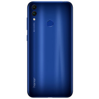 原封【送软壳膜+指环】荣耀畅玩8C 4GB+128GB 刘海屏 人脸识别 AI双摄 大电池智能手机（蓝色）