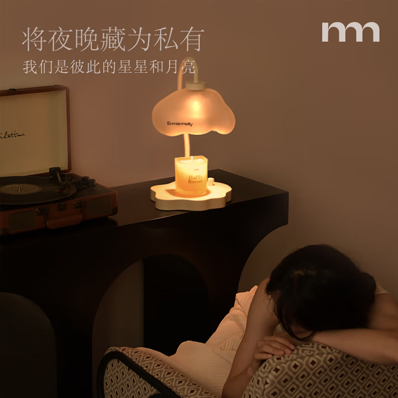 艾玛莫莉RLD-007 丁达尔效应香薰融蜡灯(配蜡烛-永远幸福)高清大图