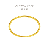 周大福传承系列经典福镯足金黄金手镯计价(工费:1880元)F217945精选