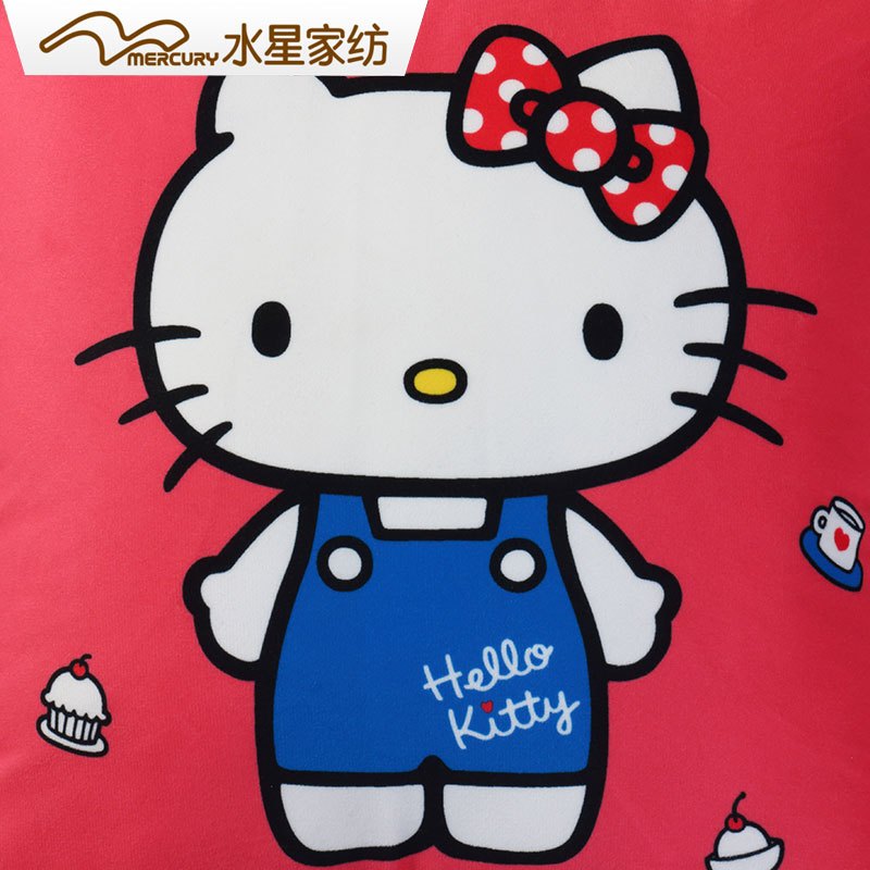 水星家纺MERCURY甜品咖靠垫 卡通抱枕护腰垫夏季hellokitty凯蒂猫 KT抱枕