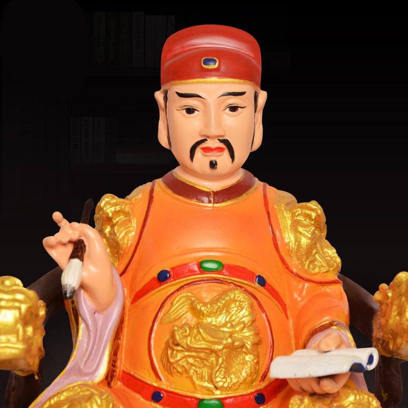 家柏饰(CORATED)铜文昌星铜文曲帝君彩绘铜像文昌帝君学业事业高清大图
