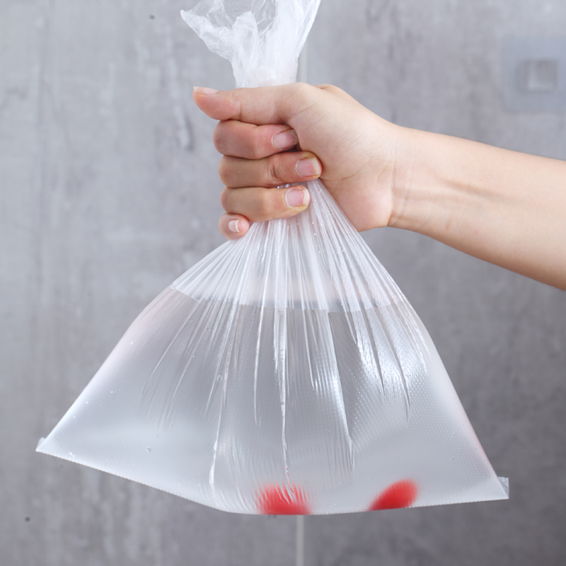 保鲜袋大中经济装食品袋冰箱耐高温手撕袋加厚点断式家用商品密耐高清大图