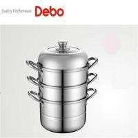Debo德铂 蒸锅不锈钢 三层蒸笼 蒸屉多层燃气电磁炉 通用28CM DEP-289