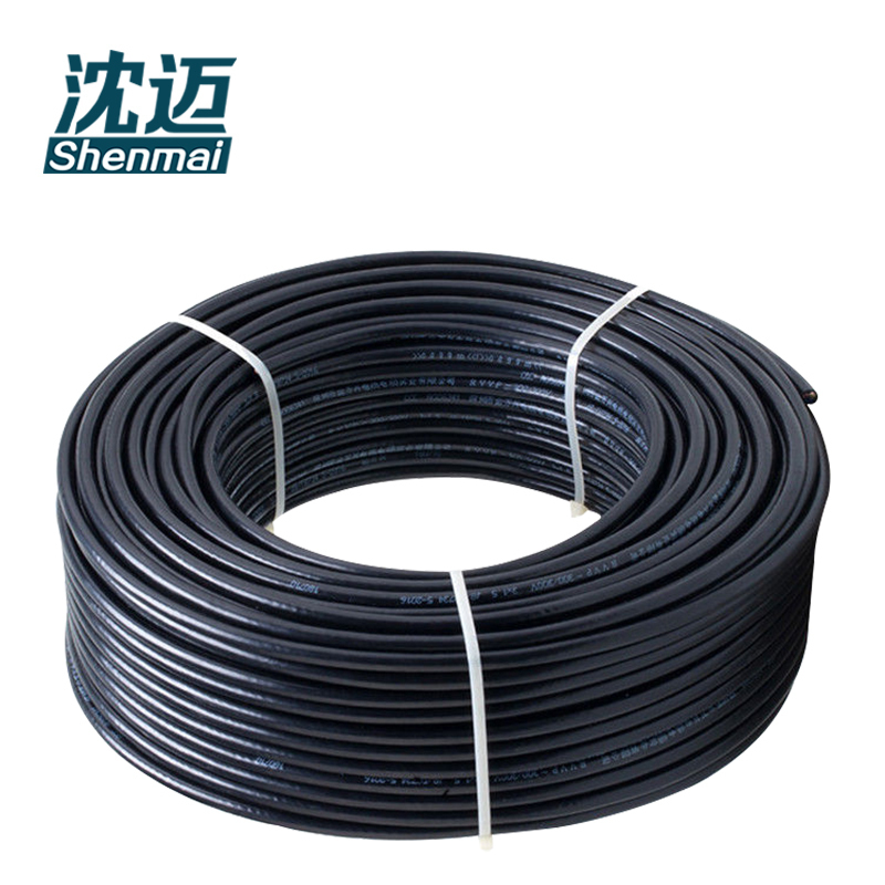 沈迈 护套软电线 ZR-RVV-3*1.0mm²(95米) /捆高清大图