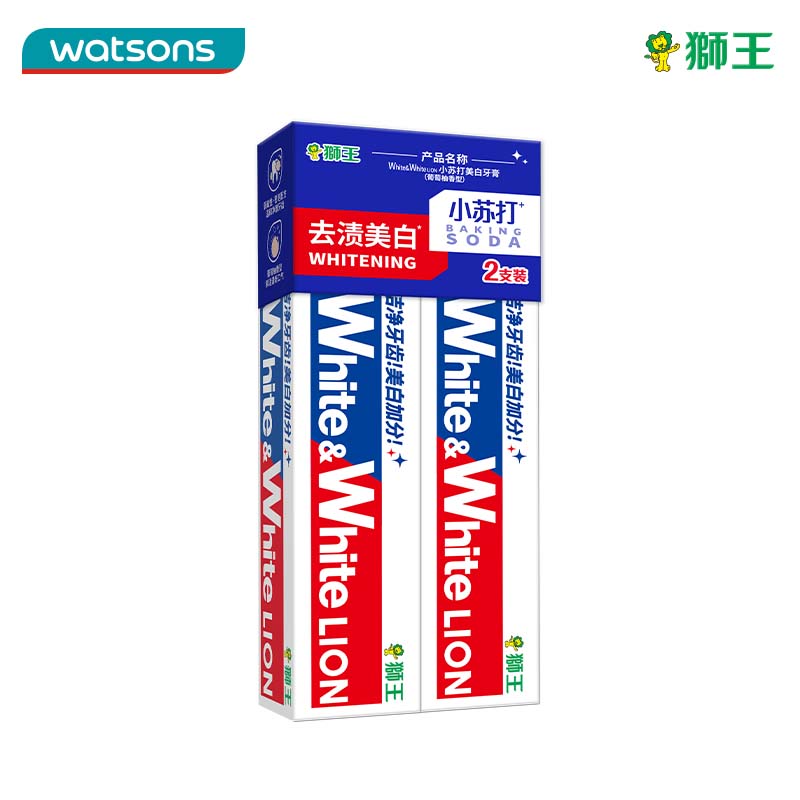狮王 葡萄柚小苏打元气美白牙膏120g*2支