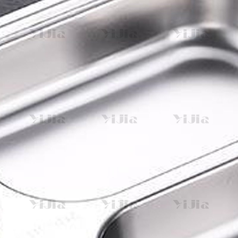 翌嘉YJ40625027 201不锈钢分格餐盘食堂中式饭盘 浅四格高清大图