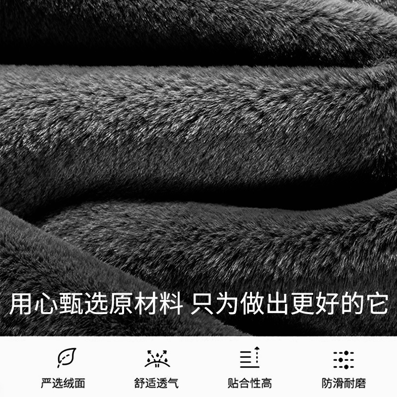 狼盒方向盘套冬季2023新款汽车加热把套毛绒奔驰宝马女通用款