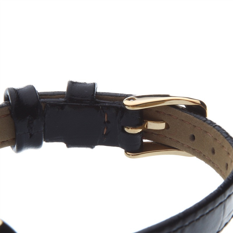天梭(TISSOT)时尚系列真皮金框女士石英手表T058.009.36.031.00
