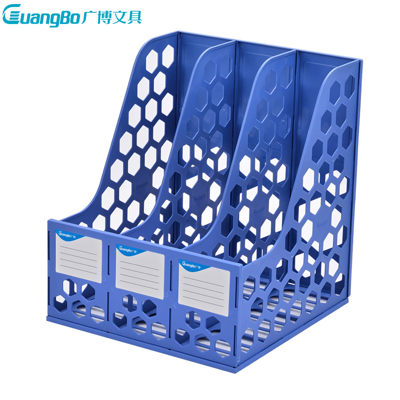 广博(GuangBo)WJK9236三联文件栏文件框1个装资料框桌面文件栏文件架 资料架文件筐文件座书架书框办公收纳用品