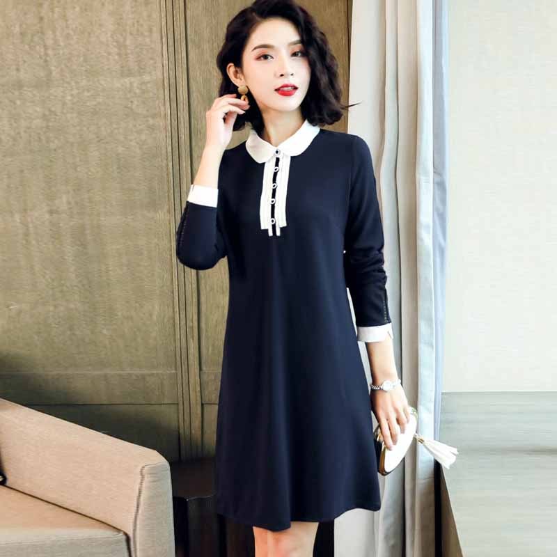 女装2018新款潮韩版欧货端庄大气欧美时尚回衣服品牌清仓连衣裙