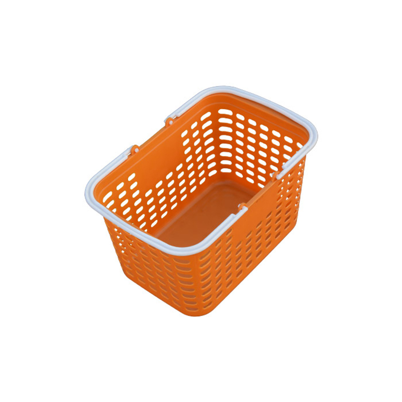 超市购物篮购物筐手提篮塑料菜篮子家用大号零食购物蓝迷你便利店