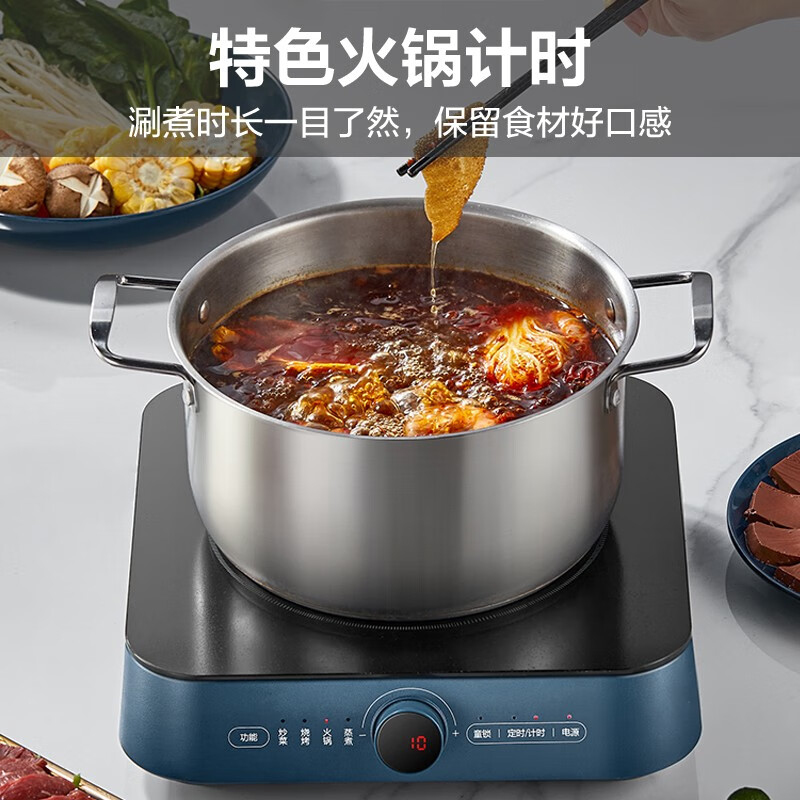 苏泊尔(SUPOR)电磁炉 童锁电陶炉 2200W大功率无高频电磁辐射防泼水/溢锅家用火锅炉聚能加热 C22-CS12