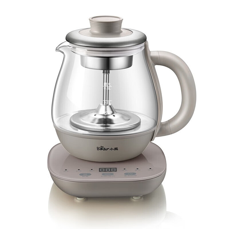 小熊(Bear) 养生壶电热水壶 蒸茶器喷淋式不锈钢烧水壶 0.8升 ZCQ-A08H2