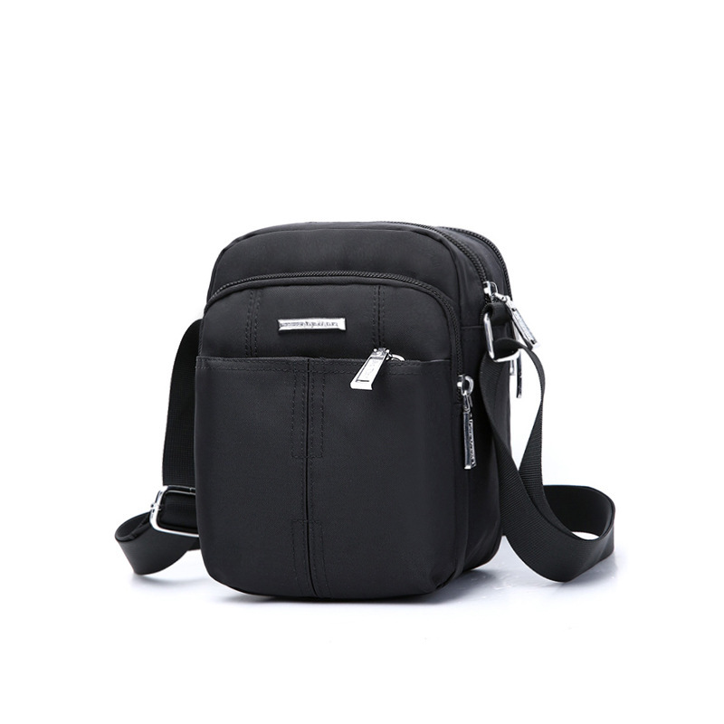 男士包包休闲运动帆布单肩挎包轻便牛津小背包中年单肩包斜挎包男