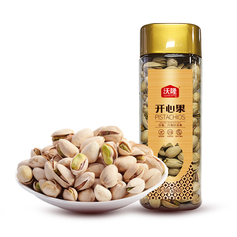 沃隆开心果260g(高方罐)每日坚果炒货即食罐装休闲