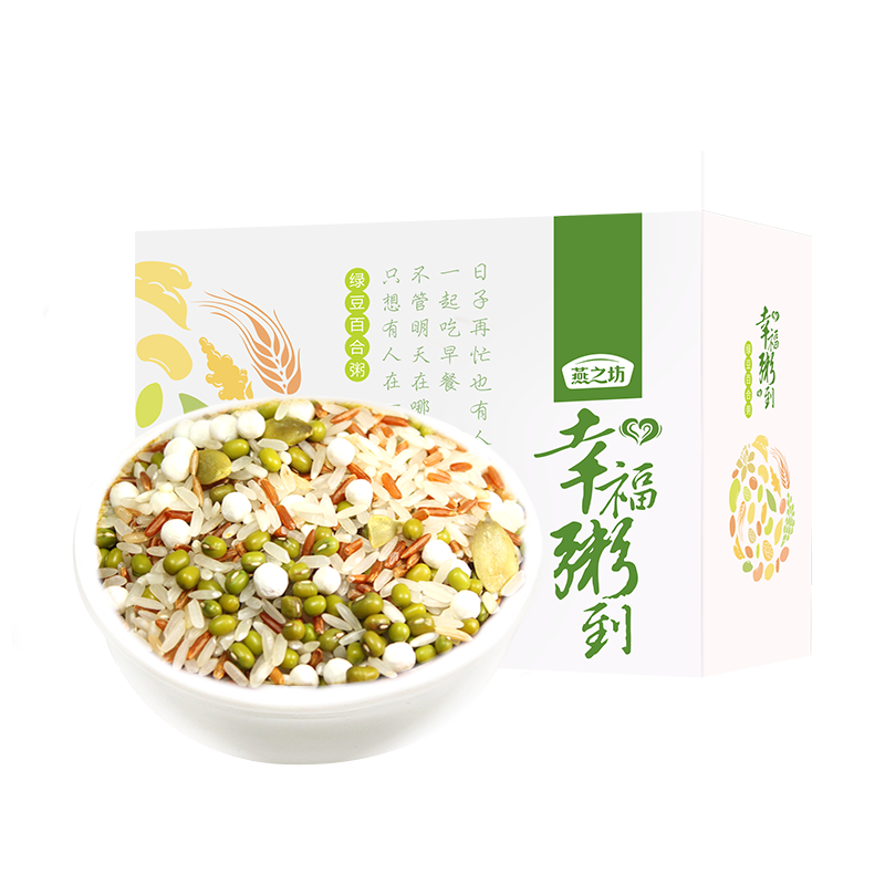 燕之坊绿豆百合粥五谷杂粮绿豆营养粥早餐粥1.05kg小包装