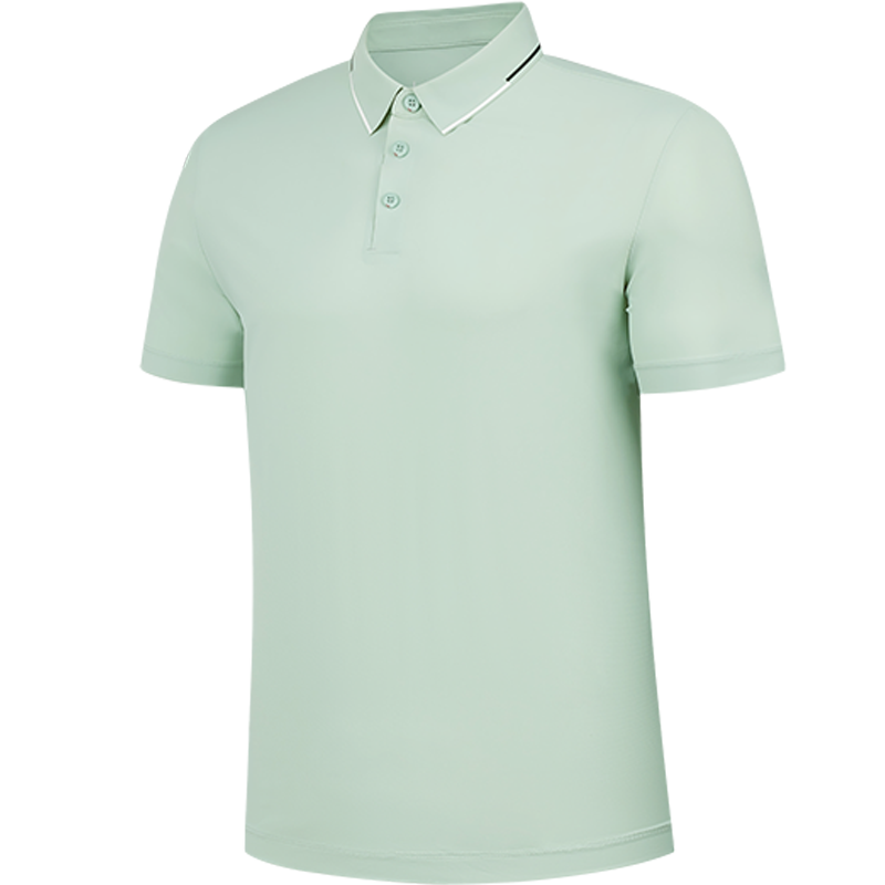 乔丹 男款短袖T恤衫运动POLO衫 夏季冰感防晒衣QTEHS3253032 烟雨绿XL/件高清大图