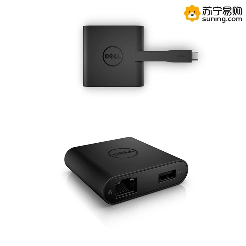 戴尔(DELL)DA200移动转换适配器 USB-C转HDMI/VGA/以太网/USB