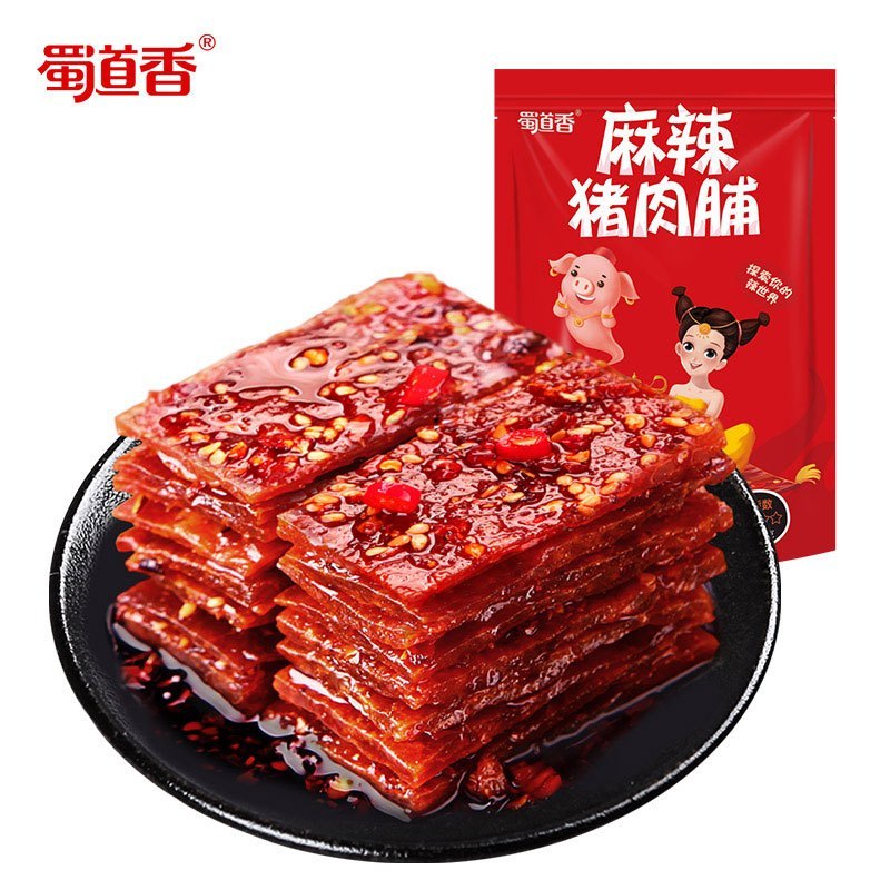 WQZY蜀道香麻辣猪肉脯65g*4