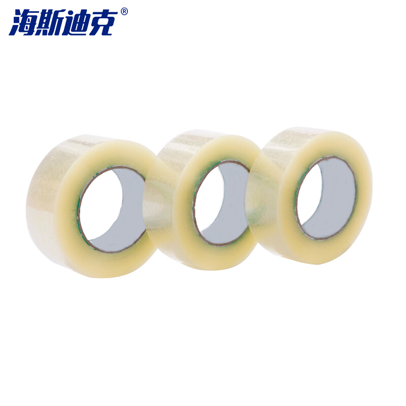 海斯迪克 gnjz-216 工业透明封箱胶带 快递打包宽包装封口透明胶带 (5卷)宽4.5cm 透明白