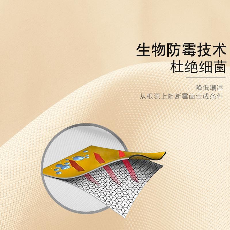 浴帘布套装涤纶纯色防水加厚防霉遮光窗帘浴室隔断挂帘淋浴帘子